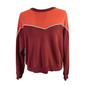 The Great Western Teammate Crewneck Sweatshirt Small Street Grunge Red Retro